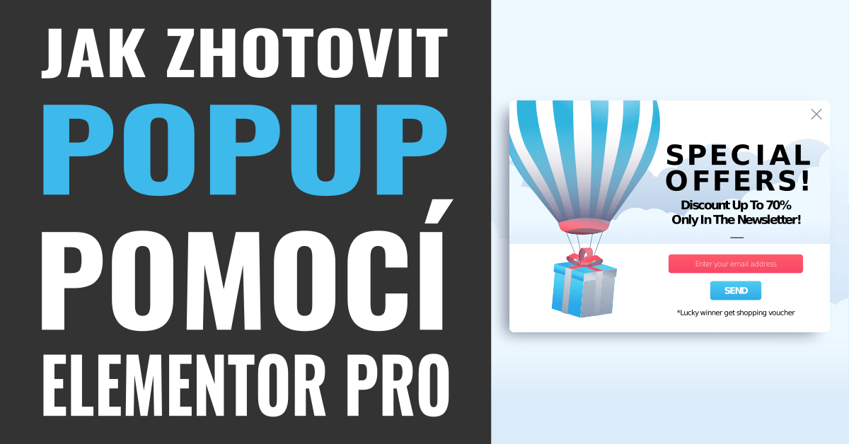 Jak zhotovit POPUP pomoci Elementor PRO